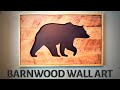 BARNWOOD WALL ART | DIY RUSTIC DECOR | 100% RECLAIMED MATERIALS