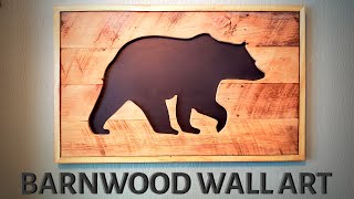 BARNWOOD WALL ART | DIY RUSTIC DECOR | 100% RECLAIMED MATERIALS