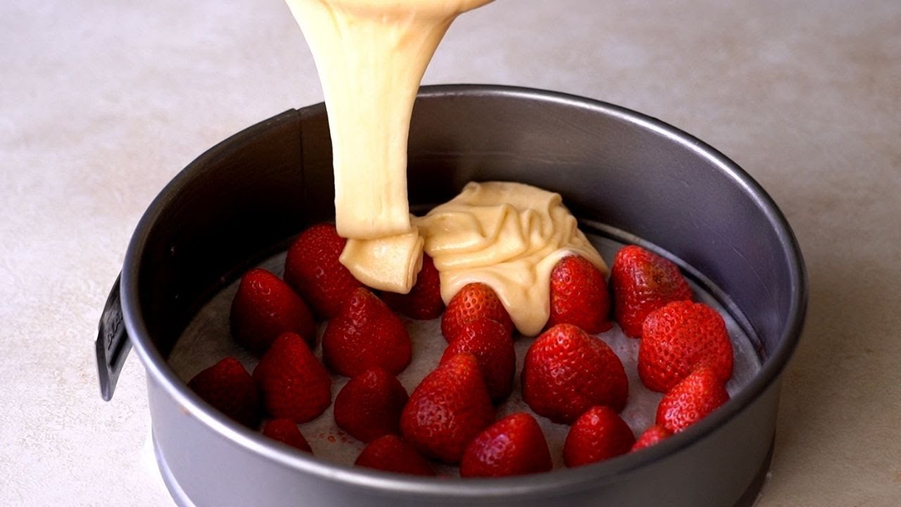 От него невозможно оторваться! Клубничный ТОРТ за 5 минут Вкусно и Быстро!