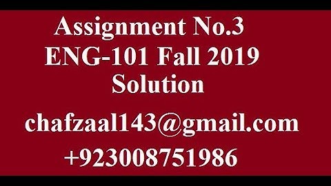 eng101 assignment 3 solution fall 2018