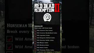 Break Every Wild Horse Breed | HORSEMAN 10 TIPS! #RDR2 #Shorts