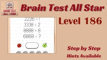 Brain Test All Star Level 186 – Quick & Easy Solution!