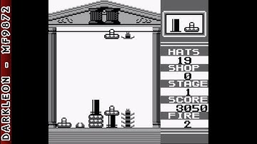 Game Boy - Hatris © 1991 Bullet Proof Software - Gameplay