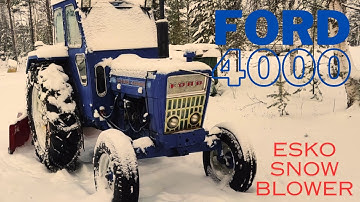 Snow removal in Finland, Lapland - In the middle of nowhere