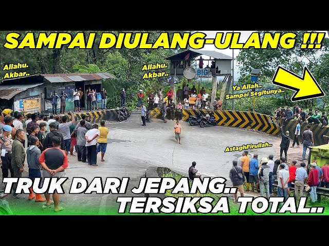 DRAMA TERSULIT !!! Truk Dari Jepang Tersiksa Total Nanjak Sitinjau Lauik Sampai Harus Diulang Ulang class=