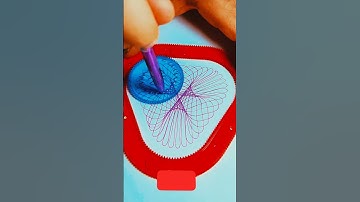 spirograph | one step | Triangle 📐 shape watch till end 🔚 Amazing video #asm #art