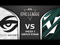 SECRET vs VIKIN.GG - EU DOTA - EPIC LEAGUE 2020 Dota 2 Highlights