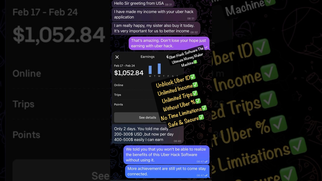 Unblock Uber ID & Earn Unlimited Only With Uber Hack without Uber %. 