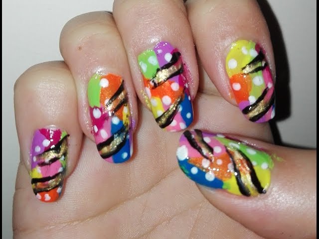 Download Creative Multicolor Nail Design Picture | Wallpapers.com