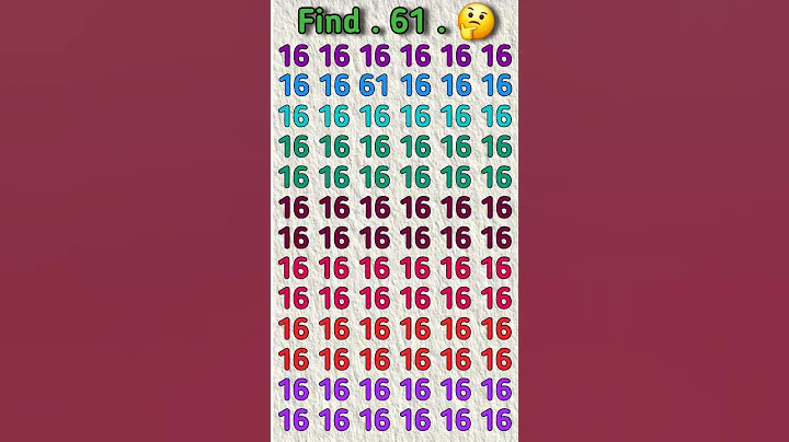 Find odd number 61 ; #shorts #maths #facts #shortvideo #tiktok #viralvideo #squidgame #find