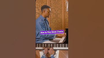 How to Play Block Chords #jazz #music #piano