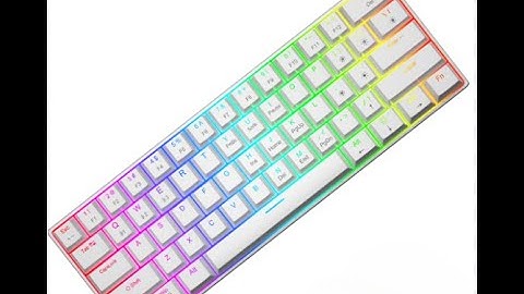 how to change rgb colors with the Magegee 60% rgb keyboard! | QUCIK  TUTORIAL!