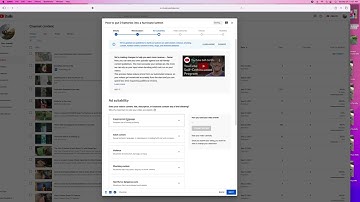 How to publish a draft Video in Youtube Studio