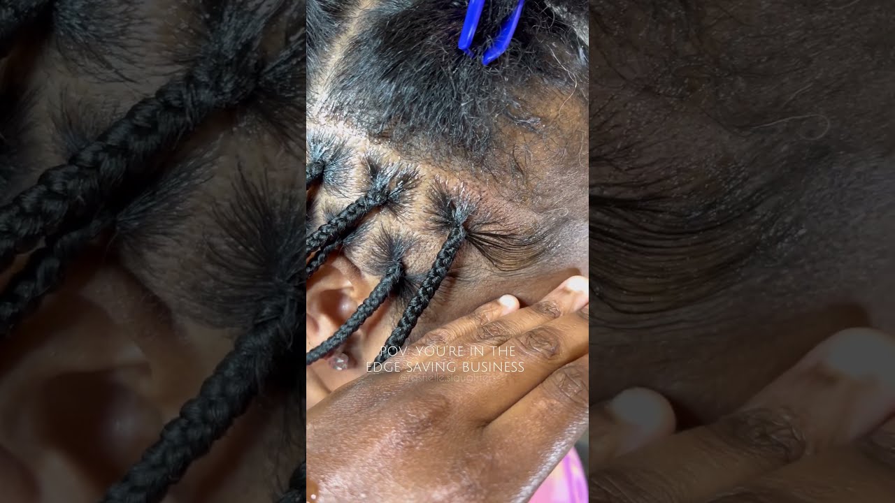 THIN EDGES No Problem Knotlessboxbraids Braidstyles Thinhairsolutions Knotlessbraids