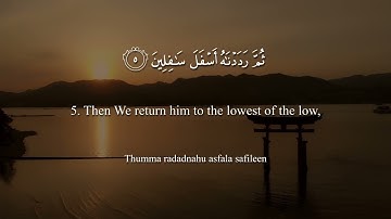 Surah At - Tin The Fig  Yasser AlDosari  ياسر الدوسري  سورة التين 1080p