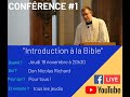Direct confrence introduction  la bible  don nicolas richard