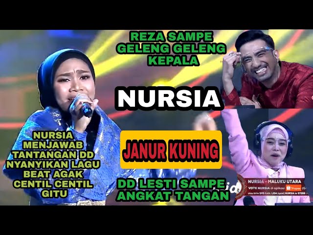 Nursia lida 2021 Janur Kuning menjawab tantangan juri bawakan lagu ngebit REACTION DANGDUT class=