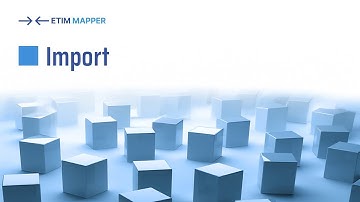 @ETIM-Mapper: How to Import Product Data from xChange, BMEcat, Excel | Step-by-Step Guide