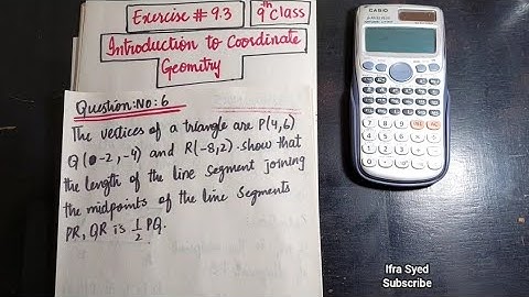 9th Class| Exercise # 9.3 | Q # 6 | Coordinate Geometry| Mathematics| Ifra Syed | in Urdu \ Hindi