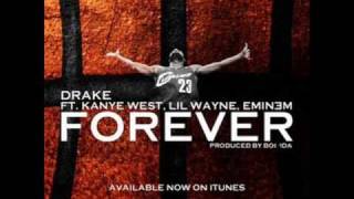 Vignette de la vidéo "Drake ft. Kanye West, Lil Wayne & Eminem - Forever [CDQ/NO DJ]"