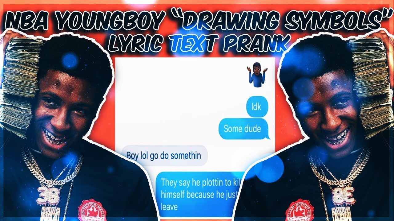 NBA YOUNGBOY "DRAWING SYMBOLS" LYRIC TEXT PRANK ON MOM (REUPLOAD