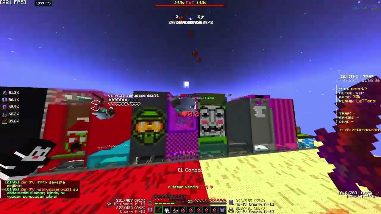 Zenit Mc ⚔️Kill Montage ⚔️ Elytralarınıza El Koydum💀