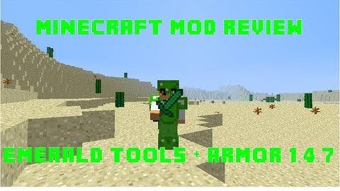 Minecraft Mods: Emerald Tools + Armor! 1.4.7