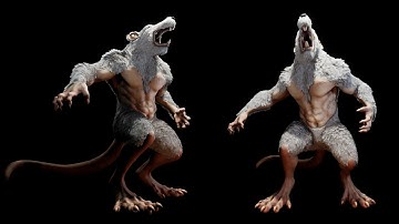Rat Character Animation Retargeting Test in UE4 and UE5