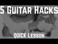 5 Guitar Hacks | How to Reduce Noise, Stay in Tune, Get Easier Bends, Stay Plugged In, and Amp Up