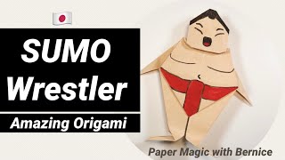 Traditional Origami Sumo Wrestler | Yokozuna made of paper | How to make an Origami Sumo Wrestler