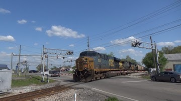 CSX ES40DC 5333 w/ Nice K5LA Leads Fast Empty Grain G440-20 on 4/22/22