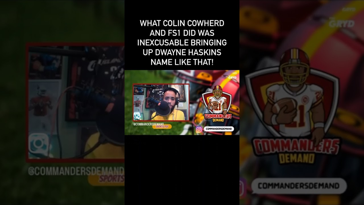 Who Is To Blame For Colin Cowherds Mishap? #colincowherd #foxsports #dwaynehaskins #nfl #shorts
