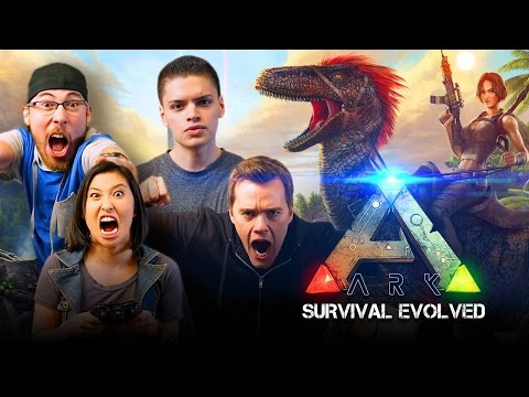 Let's Play ARK SURVIVAL EVOLVED (Part 2) with JoblessGarrett, Erika Ishii, RickyFTW and ArodGamez