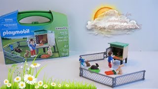 Hello all :D In this video, we are unboxing the new Playmobil Country Carry Case: Bunny Barn 9104. This playset is for ages 4+ and 