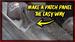 Mig welding a simple patch panel | How to remove surface rust | Metal fabrication tips and tricks