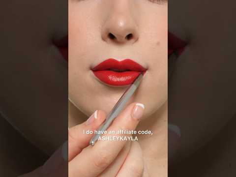 Classic red lipstick