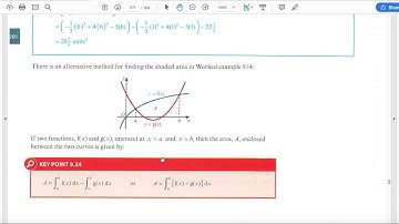 Integration  4_ Area between a curve and a line or between two curves  - A level mathematics