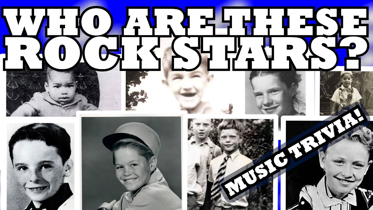 Do you know these Rock Stars from their CHILDHOOD photos? | Music Trivia 🎤