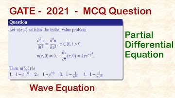 ||GATE MATHEMATICS - 2021|| Partial Differential Equation|| Wave Equation||