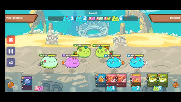 Destroy Double Aqua Axie with Double Plant Reptile|axie infinity PvP