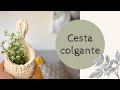 Cesta colgante TEJIDO A CROCHET