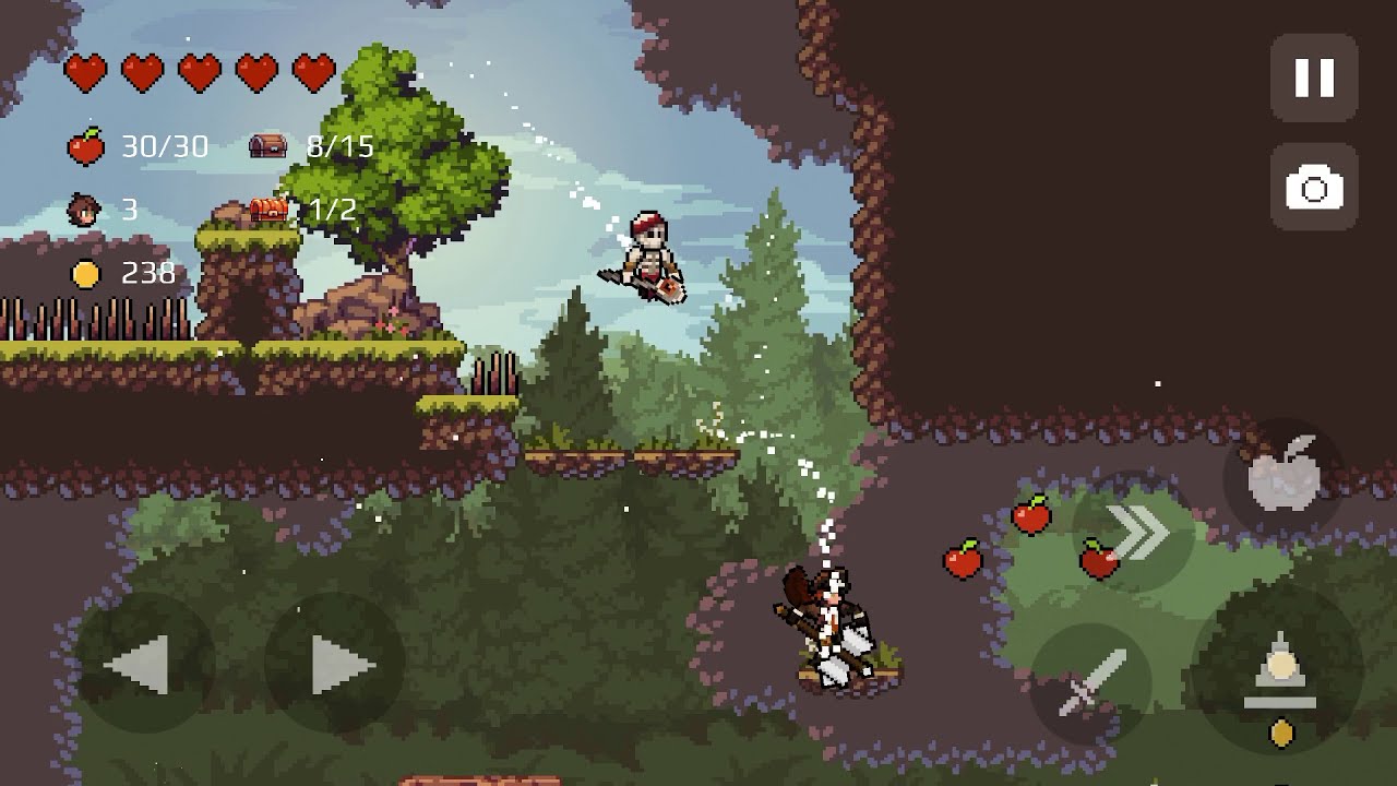Apple Knight - Level 1:8 - All Secrets and Chests 