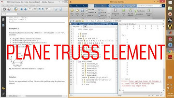 MATLAB - Plane Truss Element