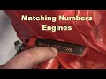 "By The Numbers"  Matching Numbers Engines