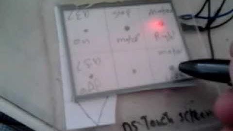 Nintendo Ds  touch screen and dc motor control