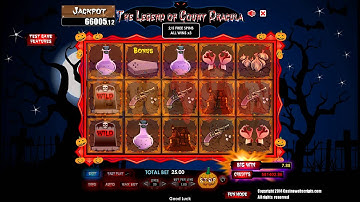 "The Legend of Count Dracula" Buy Casino Game Video Slot developed by CasinoWebScripts