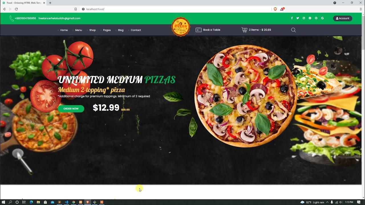 25 Laravel food ordering system making for codecanyon Frontend