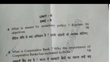 BCom Pass 4th Sem Banking & Banking Law Question Paper