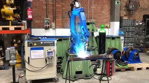 EA1900 motoman , nx100 controller , sks welding machine at USEDROBOTSTRADE