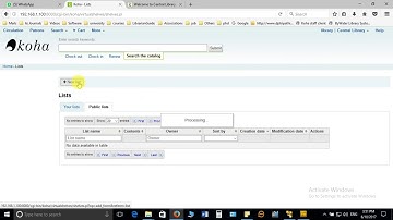 12  OPAC   Public and Private List